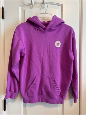 Buc-ee’s Girls' Purple Hoodie with Daisy Patch